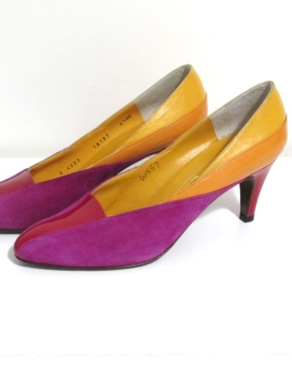 Multicolor Bruno Magli Heels, Size 6.5